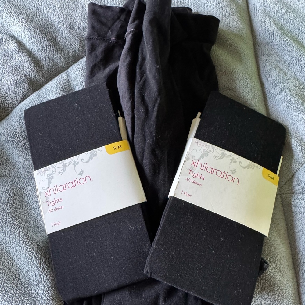Xhilaration Black Tights
